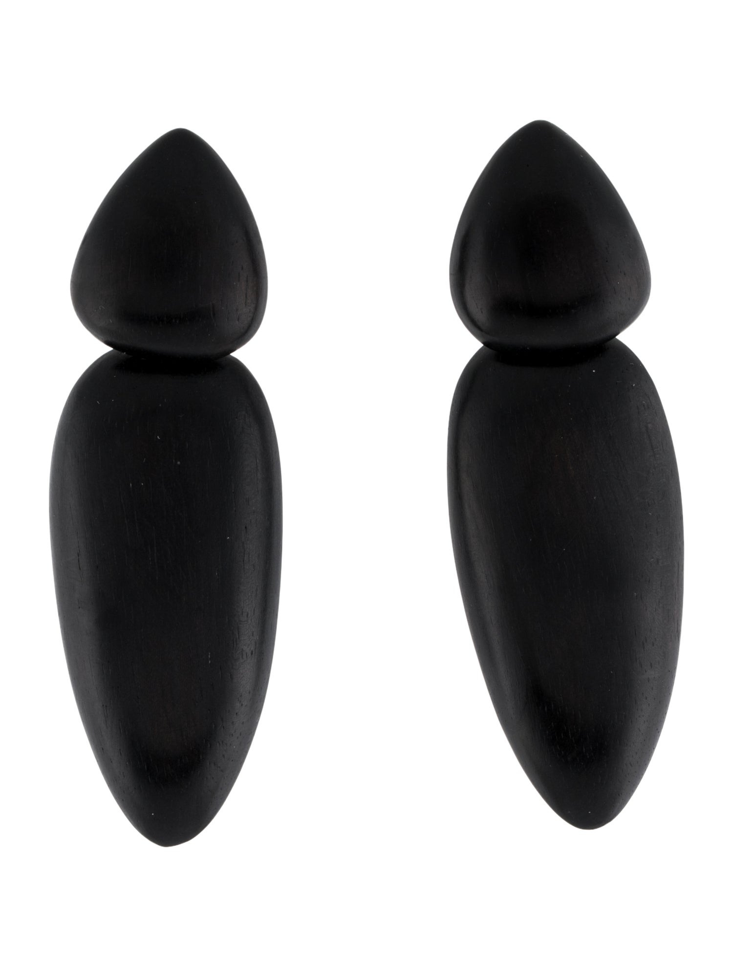 Monies Wood San Paulo Drop Clip On Earrings