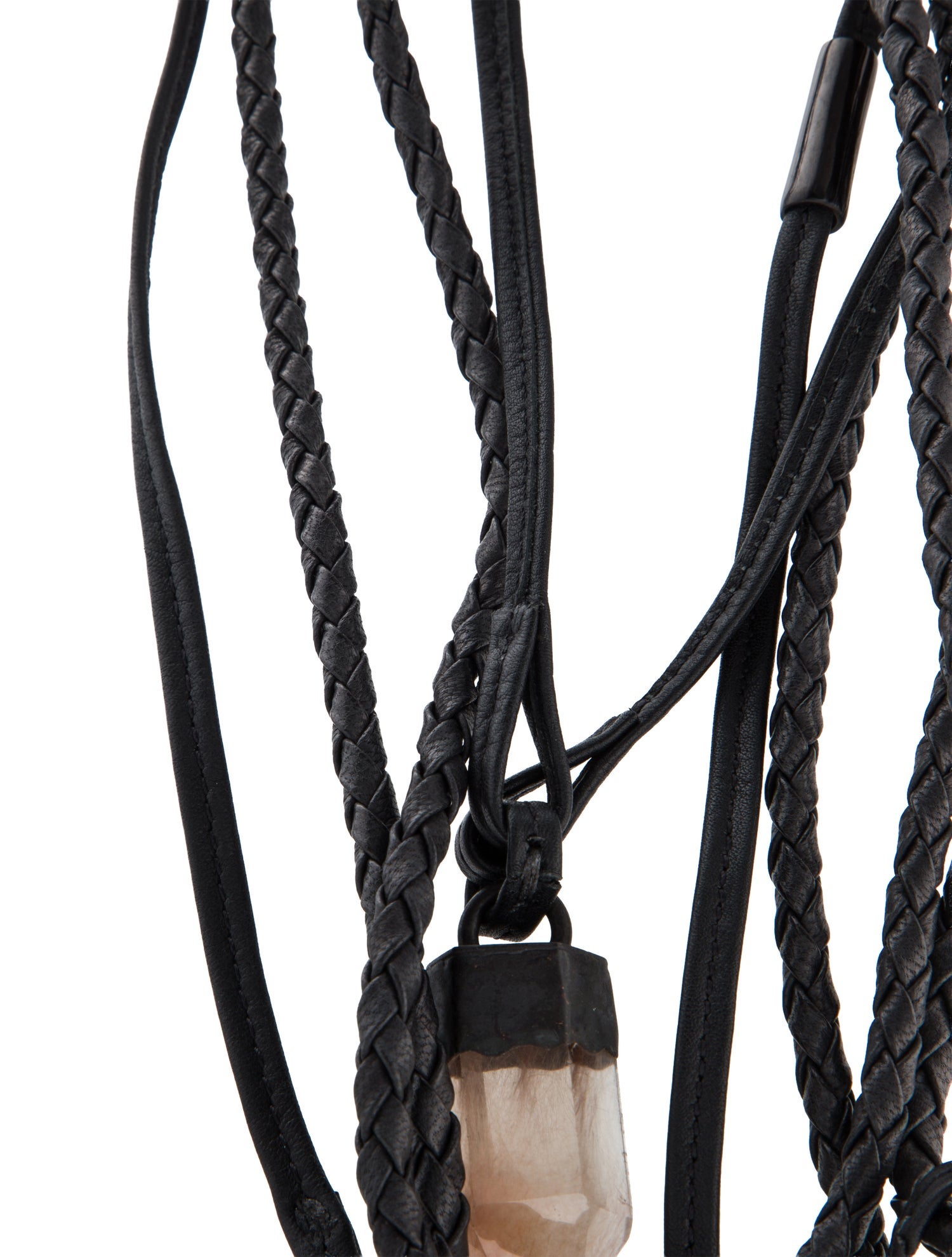 Monies Leather Multistrand Necklace
