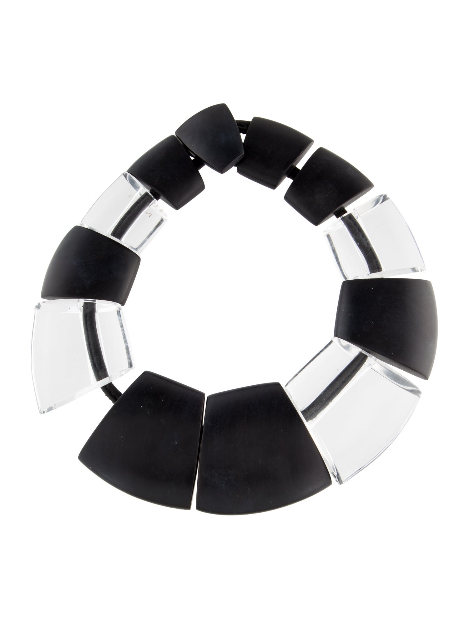 Monies Wood & Acrylic Collar Necklace