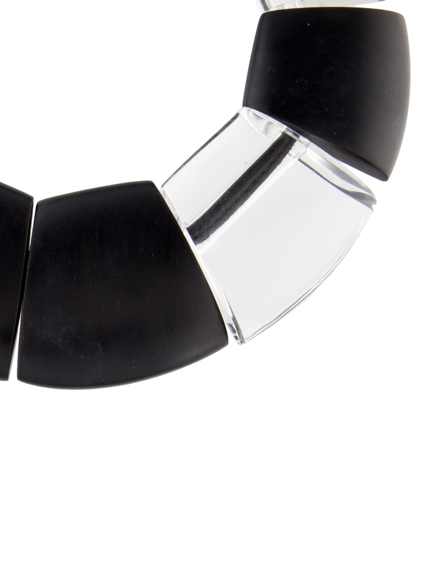 Monies Wood & Acrylic Collar Necklace