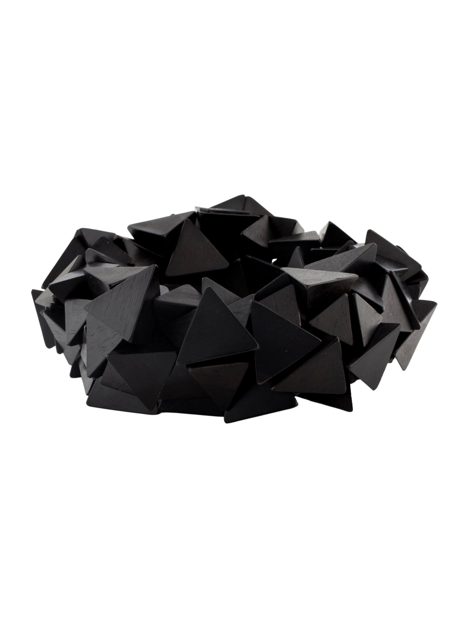 Monies Wood & Cord Stretch Bangle Bracelet