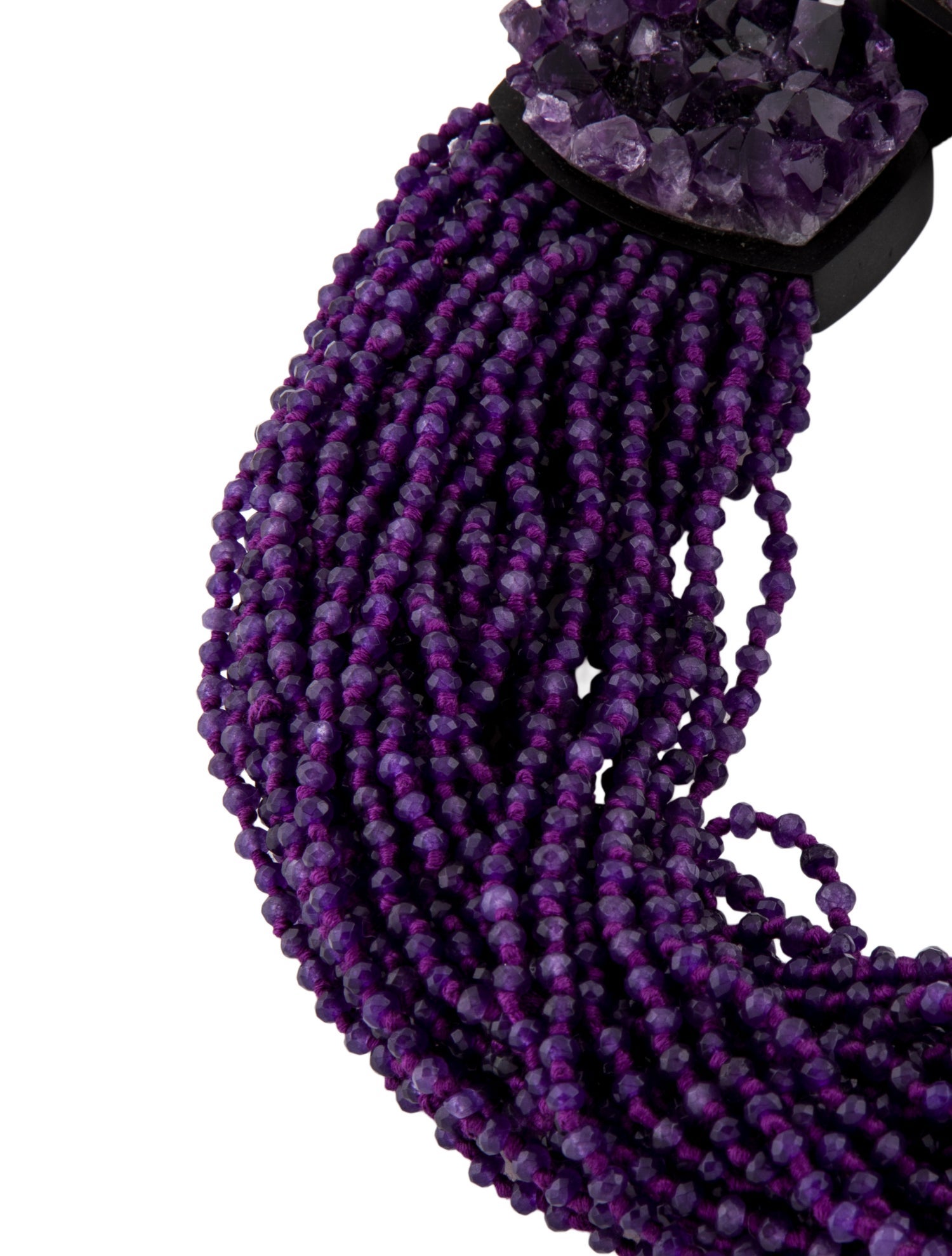 Monies Stone, Leather, Wood & Cord Multistrand Necklace