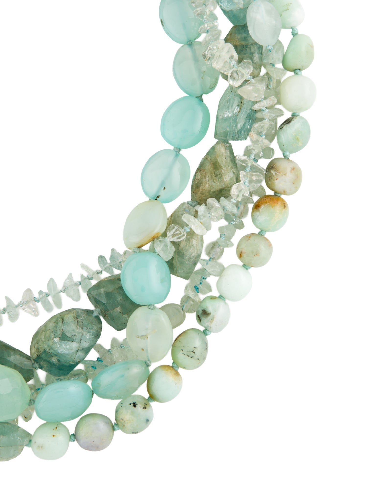 Monies Multistone, Leather & Cord Multistrand Necklace