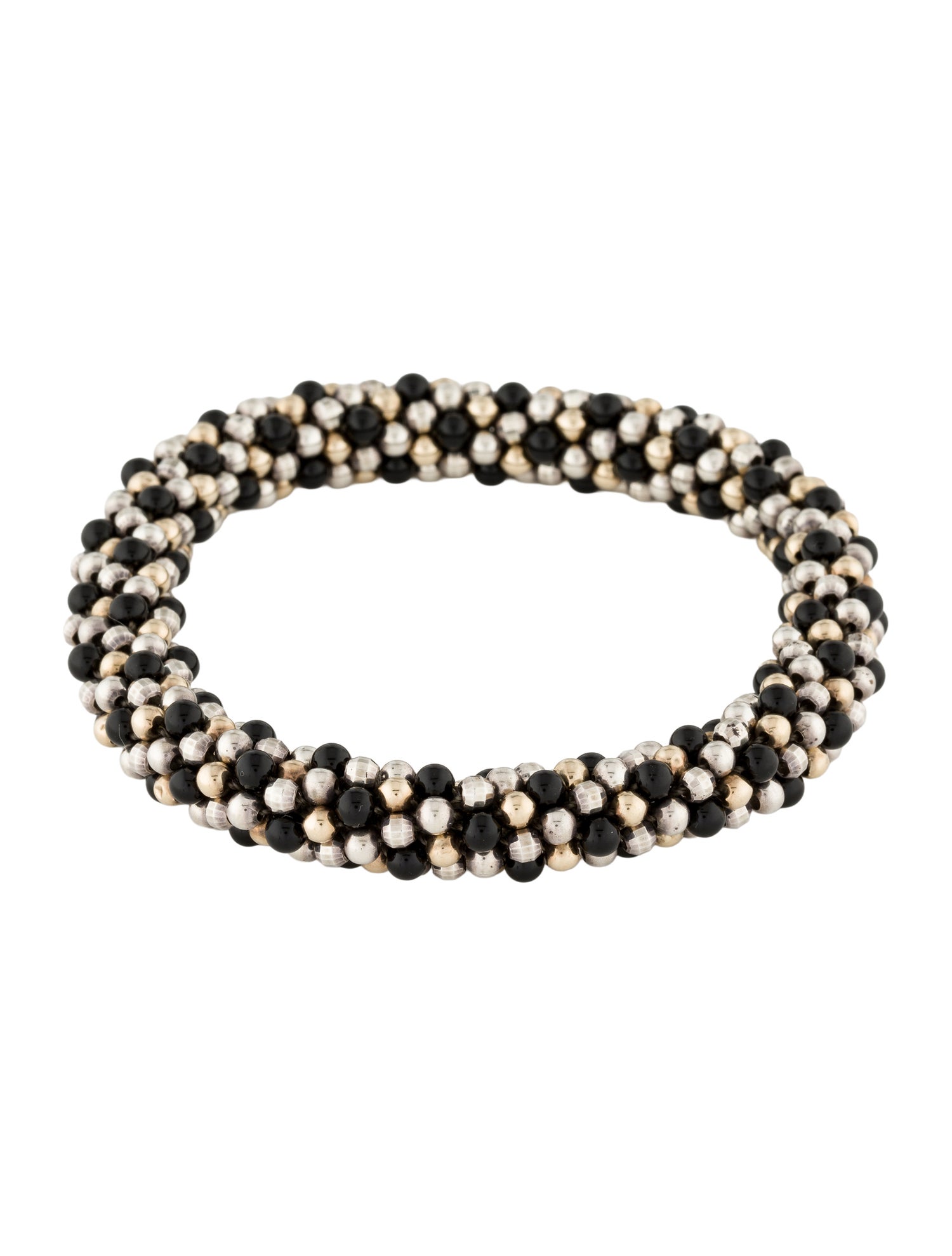 Meredith Frederick Jewelry 14K Onyx Bead Bracelet