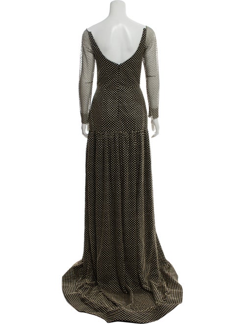 Markarian Metallic Evening Gown