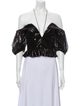 Markarian Off-The-Shoulder Short Sleeve Crop Top