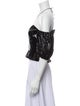 Markarian Off-The-Shoulder Short Sleeve Crop Top
