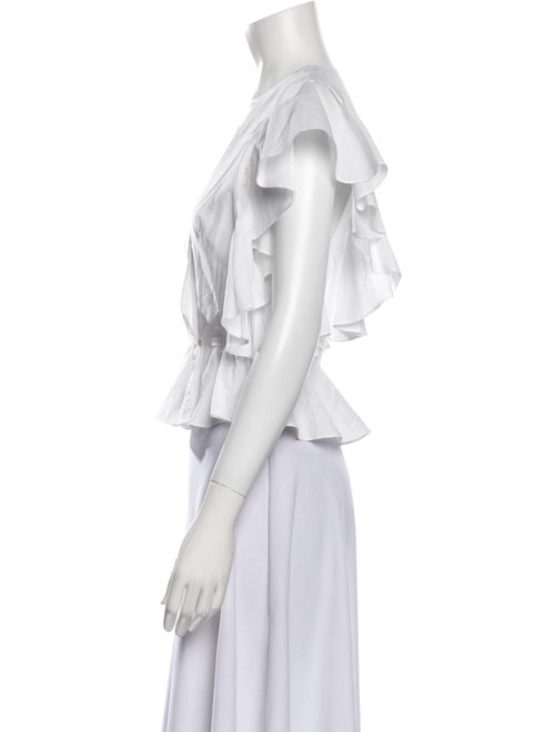 Markarian V-Neck Short Sleeve Crop Top