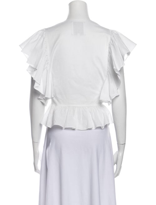 Markarian V-Neck Short Sleeve Crop Top