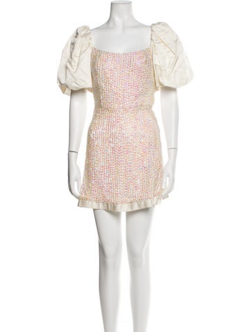 Markarian Dresses Square Neckline Mini Dress US 0 | XS