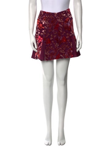 Markarian Skirts Floral Print Mini Skirt US 0 | XS