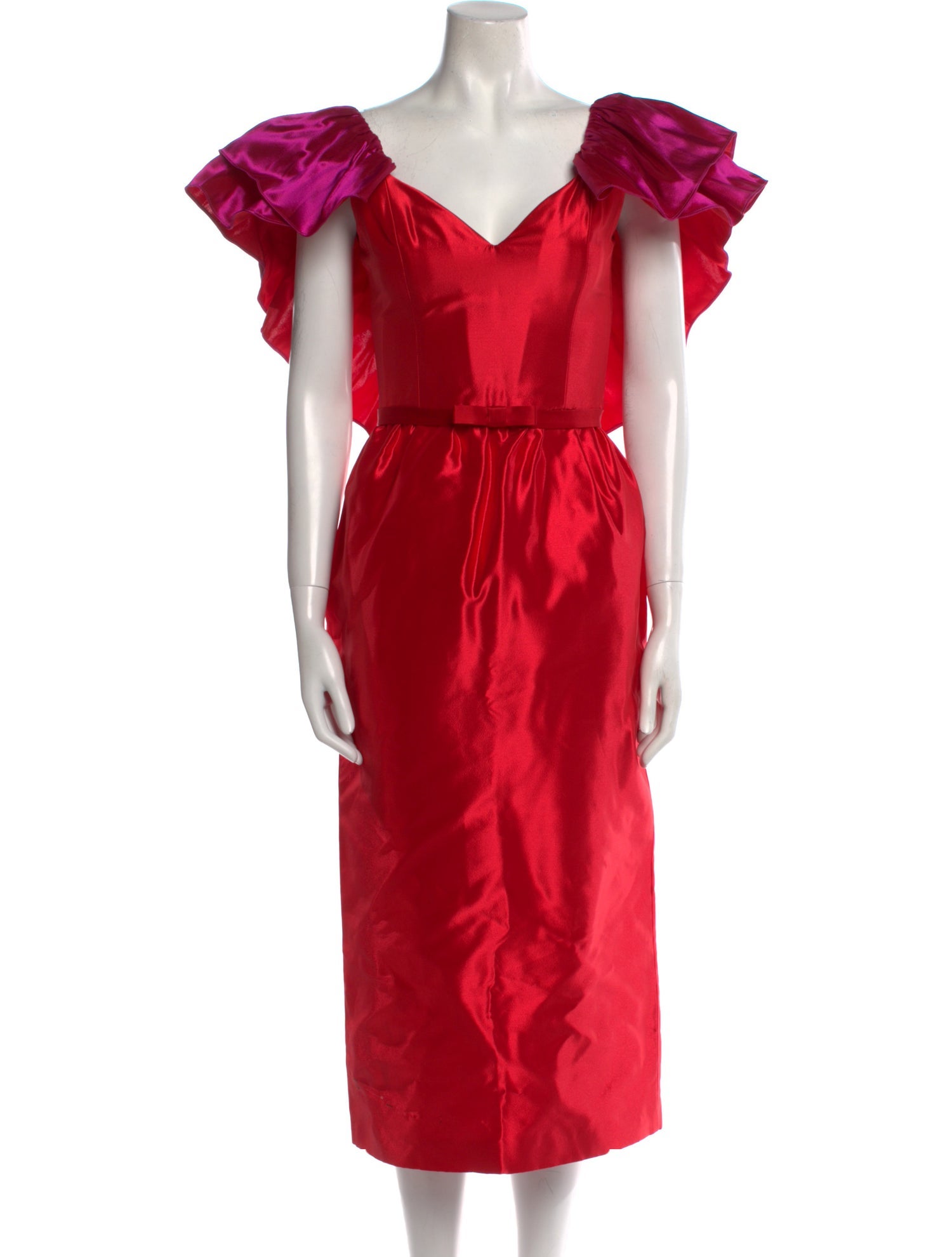 Markarian V-Neck Midi Length Dress