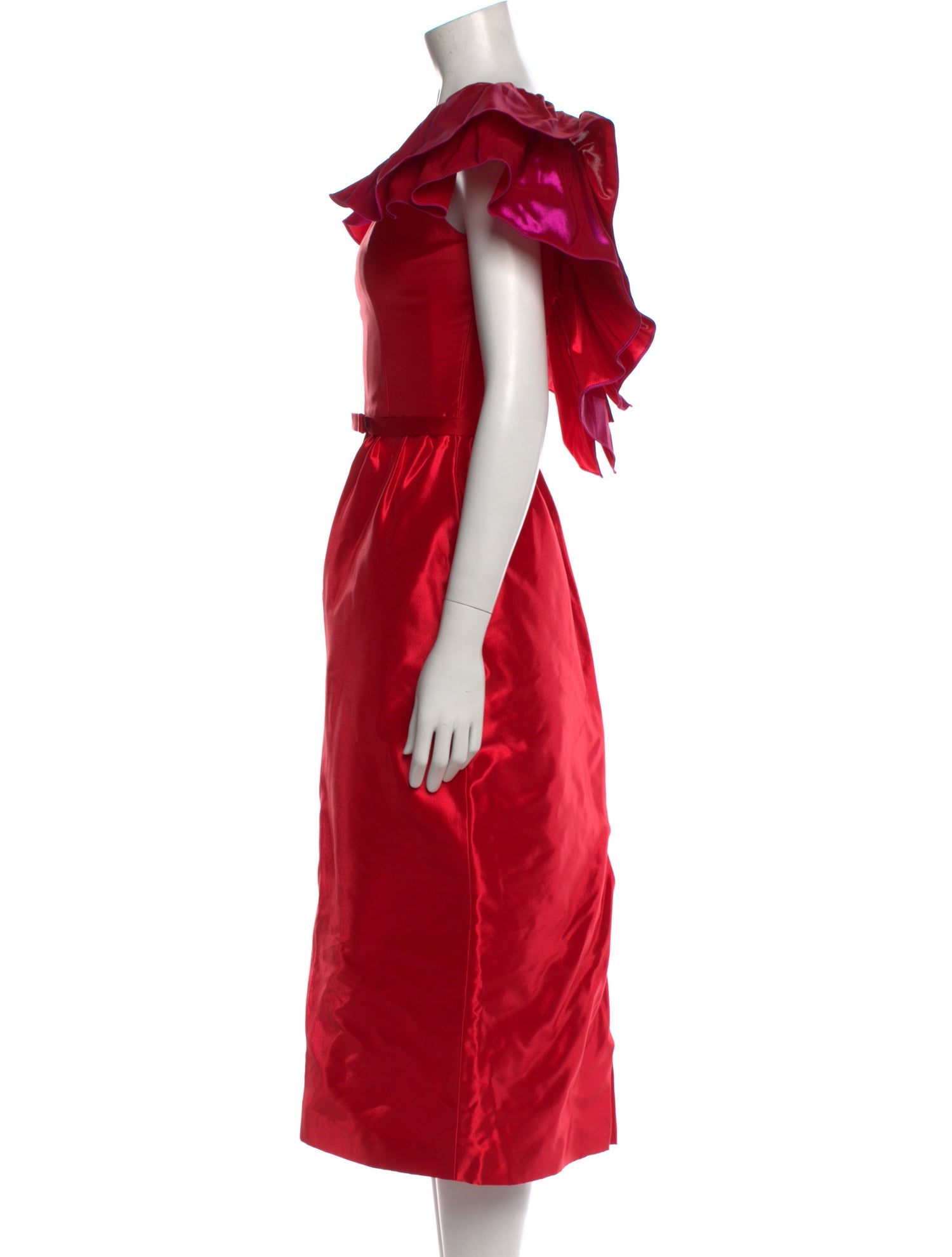 Markarian V-Neck Midi Length Dress