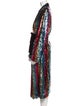 Markarian Sequin Printed Trench Coat