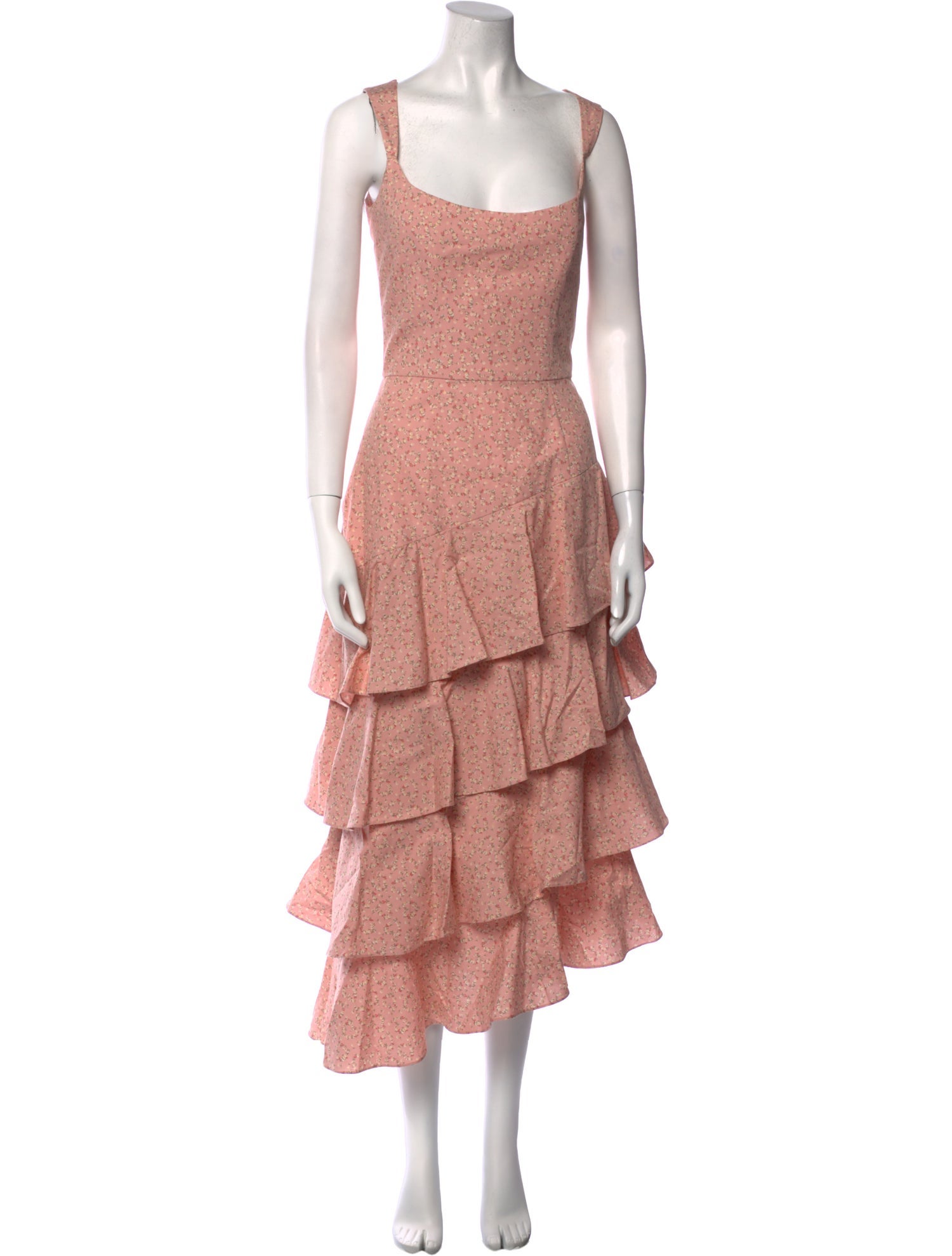 Markarian Floral Print Midi Length Dress w/ Tags