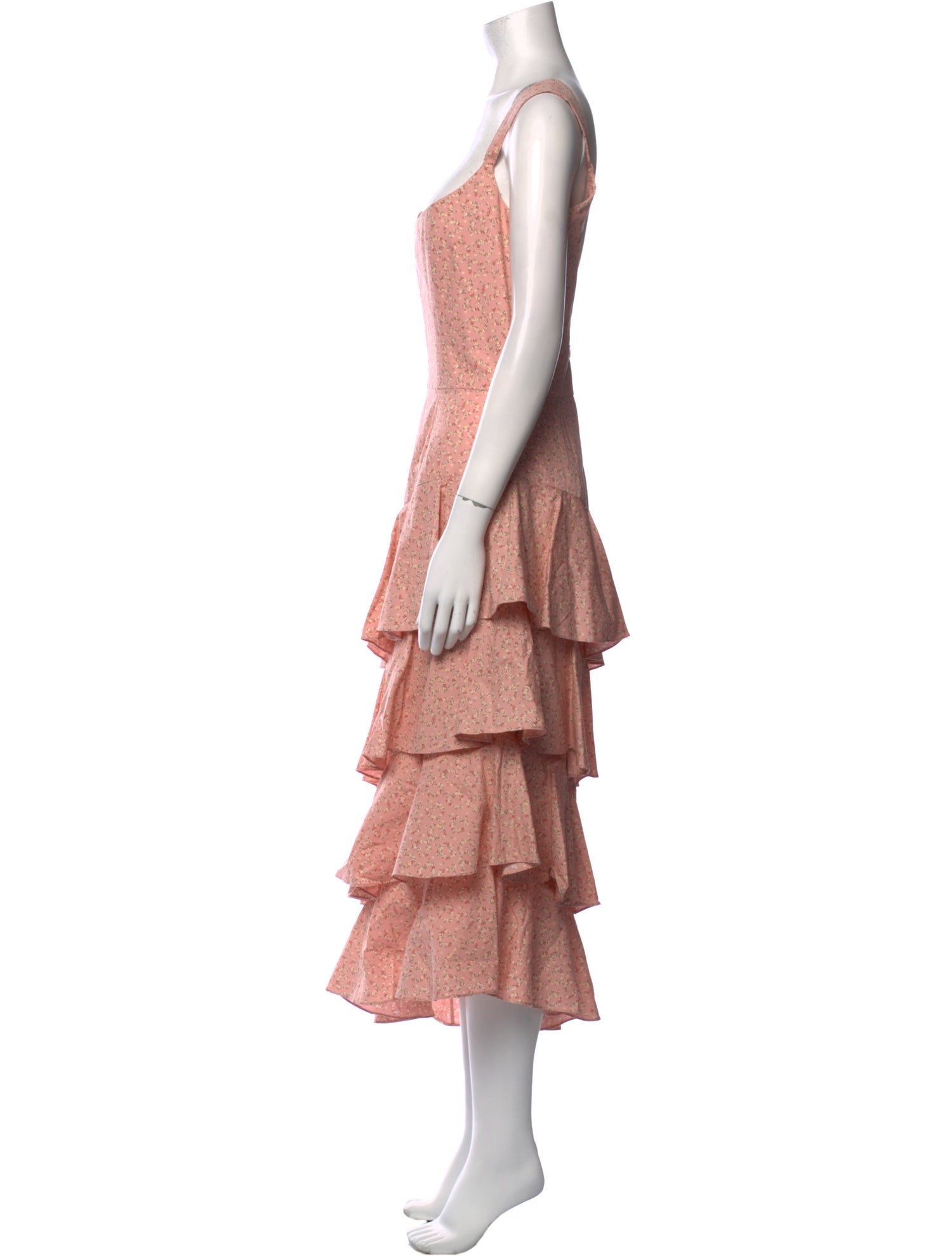 Markarian Floral Print Midi Length Dress w/ Tags