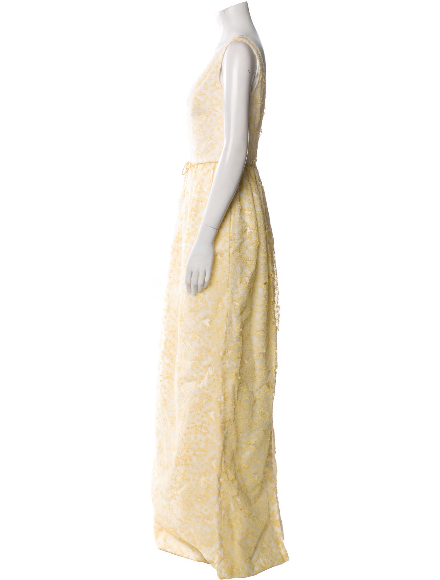 Markarian Lace Pattern Long Dress