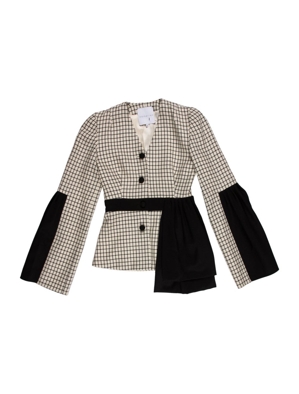 Markarian Jacket Neutrals Patterned Collarless - image 1