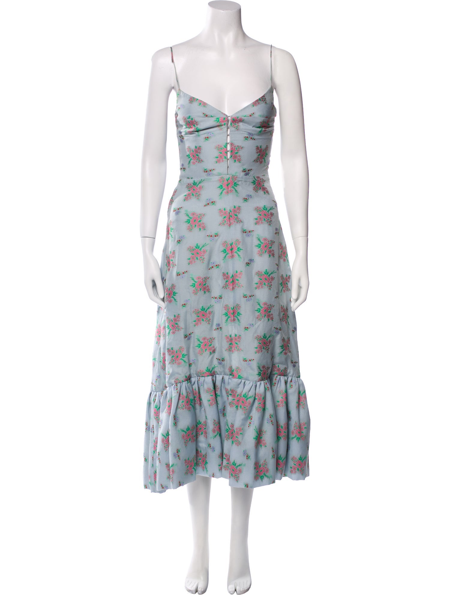 Markarian Floral Print Midi Length Dress