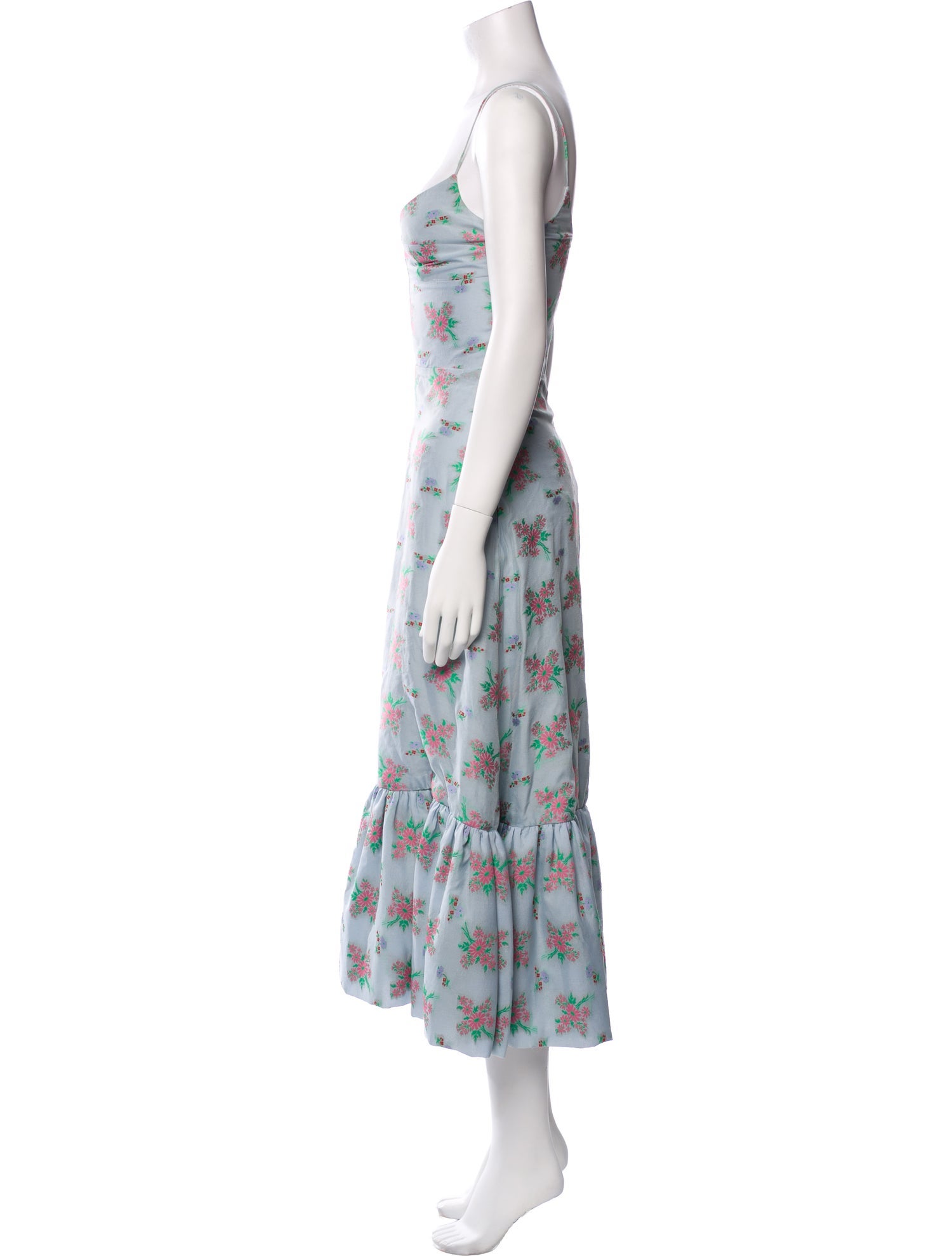 Markarian Floral Print Midi Length Dress