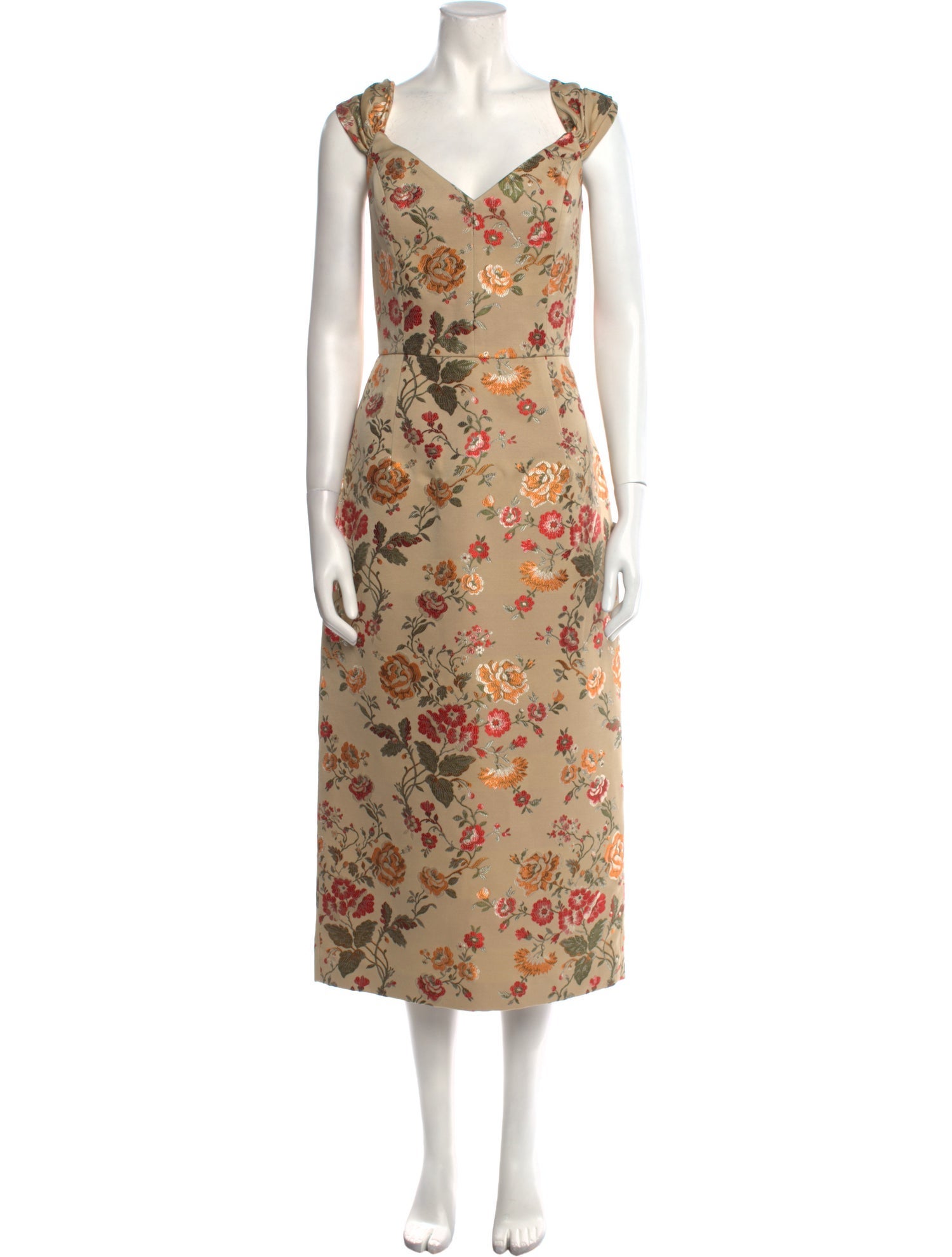 Markarian Floral Print Long Dress w/ Tags