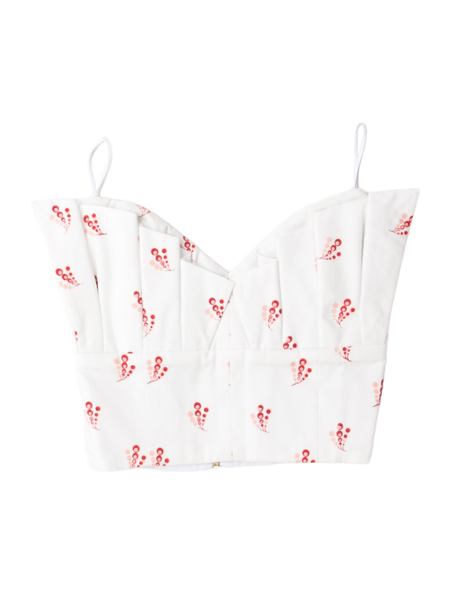 Markarian Printed Strapless Crop Top