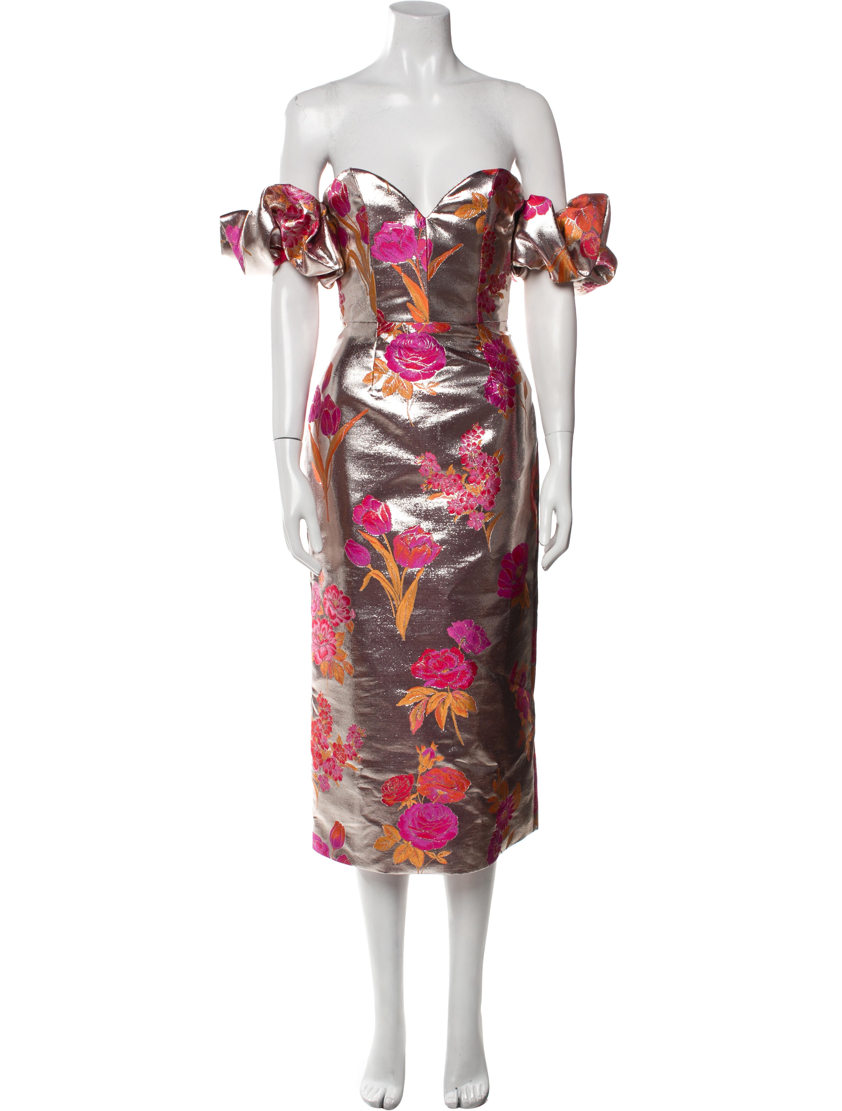 Markarian Floral Print Knee-Length Dress