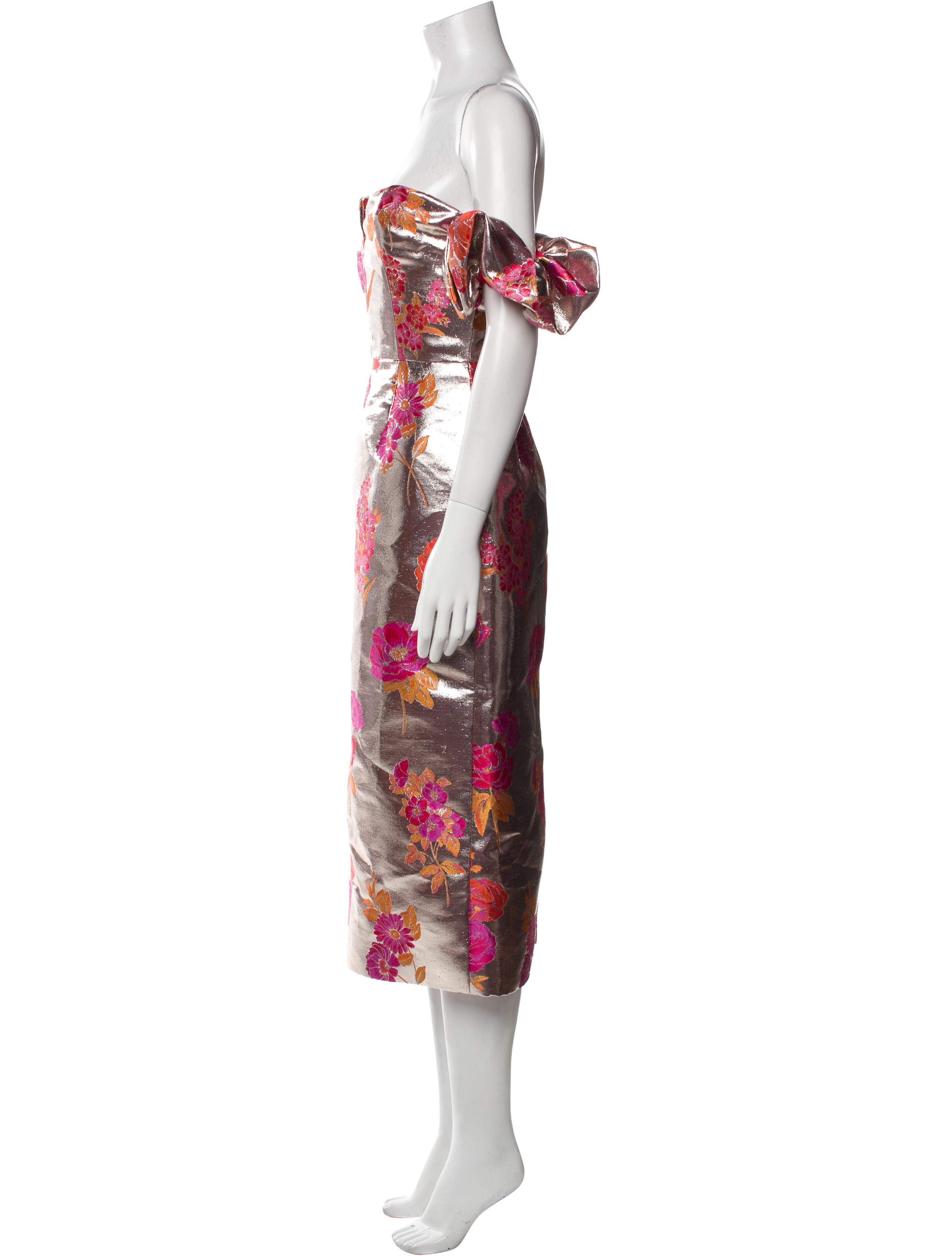 Markarian Floral Print Knee-Length Dress