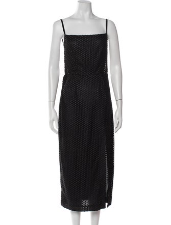 Markarian Square Neckline Midi Length Dress