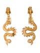 Markarian Draco Dragon Clip On Drop Earrings
