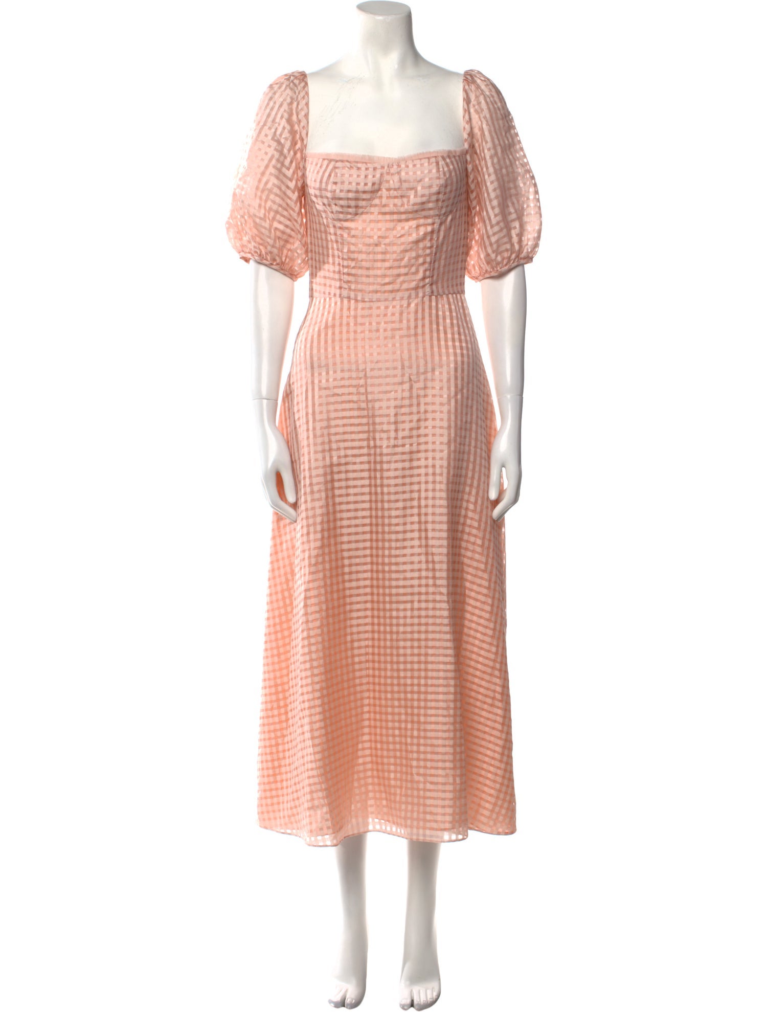 Markarian Square Neckline Midi Length Dress