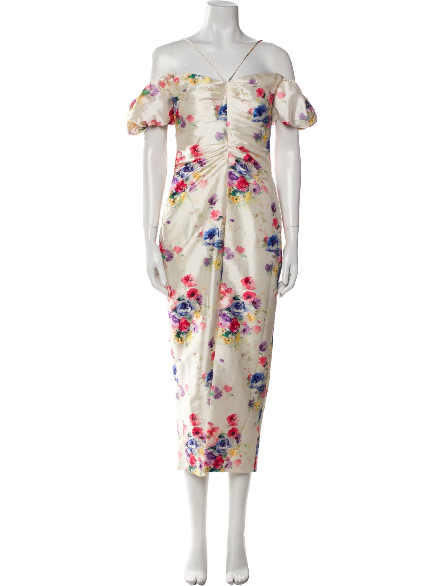 Markarian Floral Print Long Dress w/ Tags