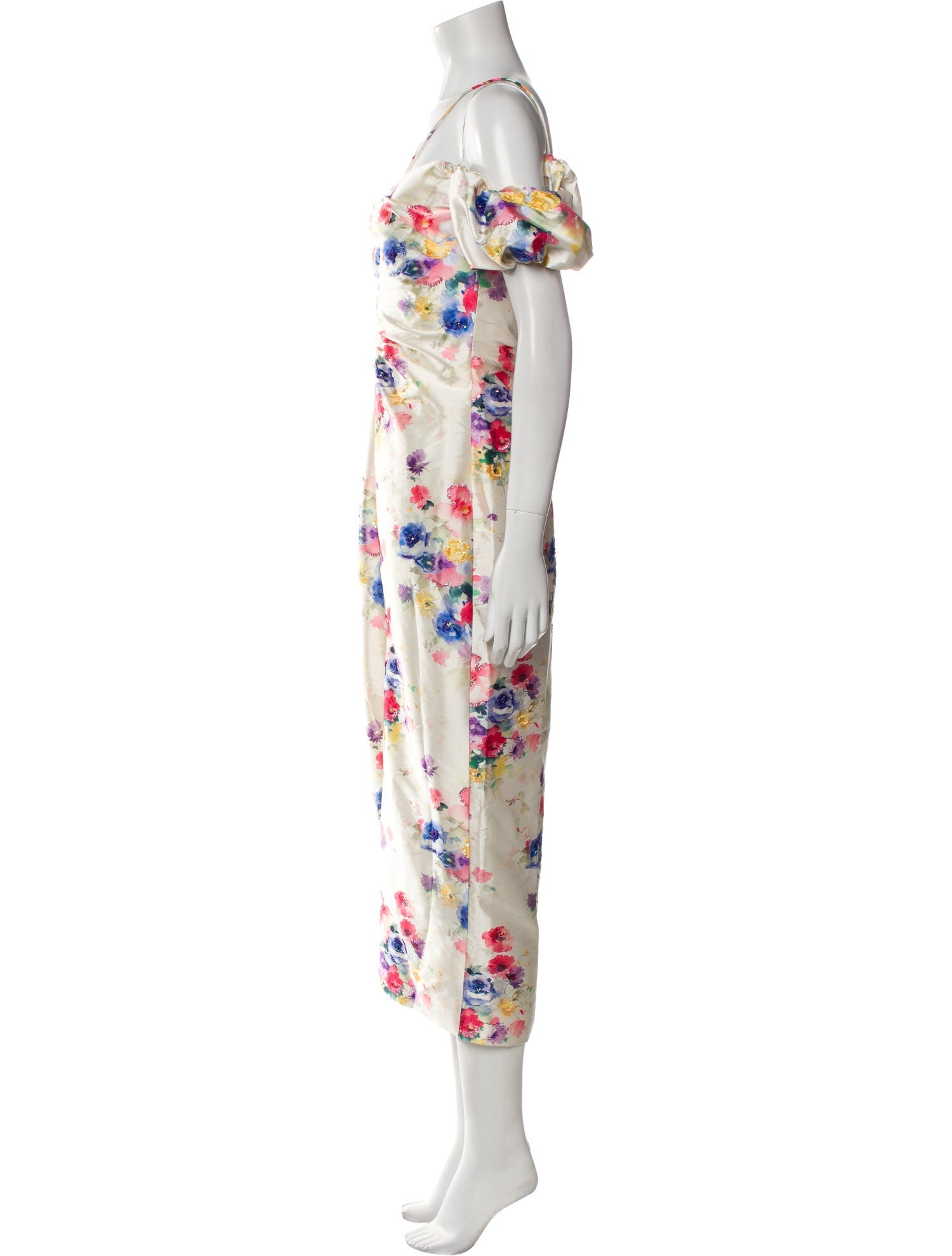 Markarian Floral Print Long Dress w/ Tags