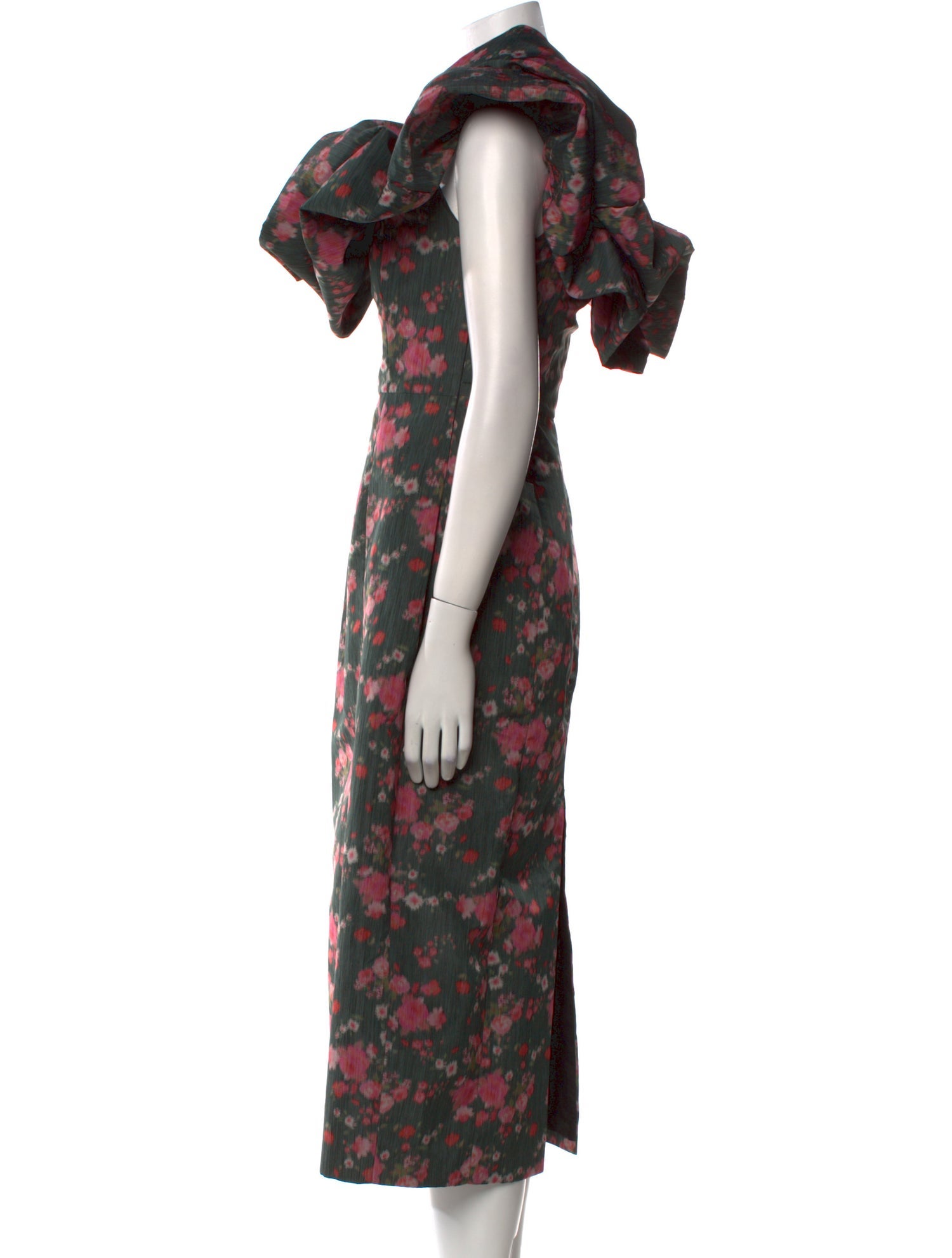Markarian Floral Print Midi Length Dress