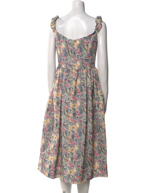 Markarian Linen Midi Length Dress