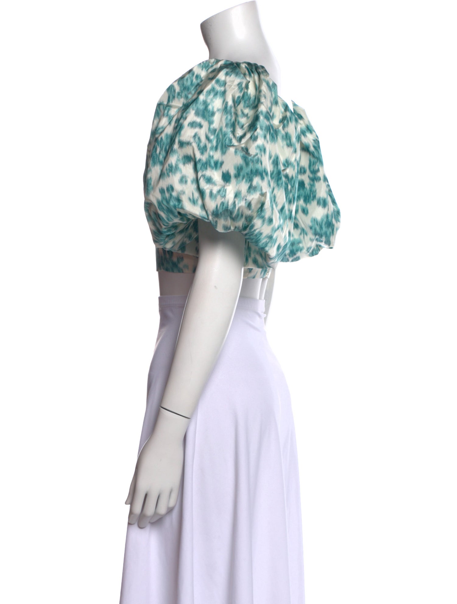 Markarian Silk Printed Crop Top