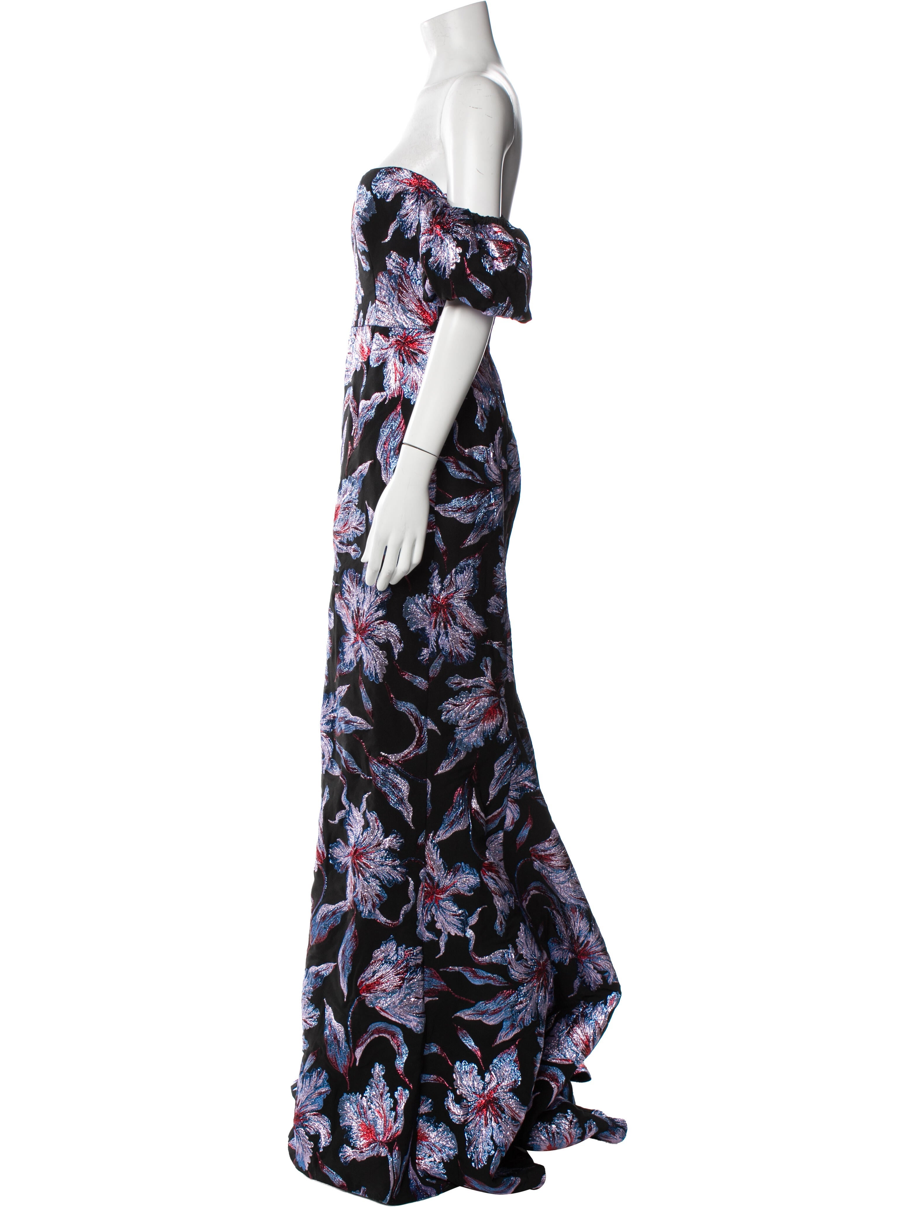 Markarian Floral Print Long Dress w/ Tags