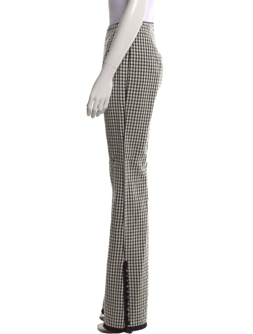 Markarian Plaid Print Wide Leg Pants