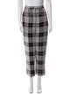 Markarian Plaid Print Straight Leg Pants
