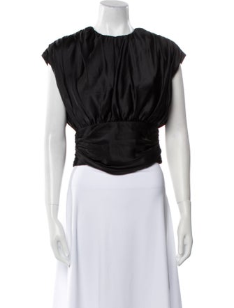 Markarian Crew Neck Short Sleeve Crop Top