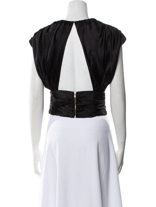 Markarian Crew Neck Short Sleeve Crop Top