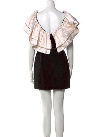 Markarian Colorblock Pattern Mini Dress