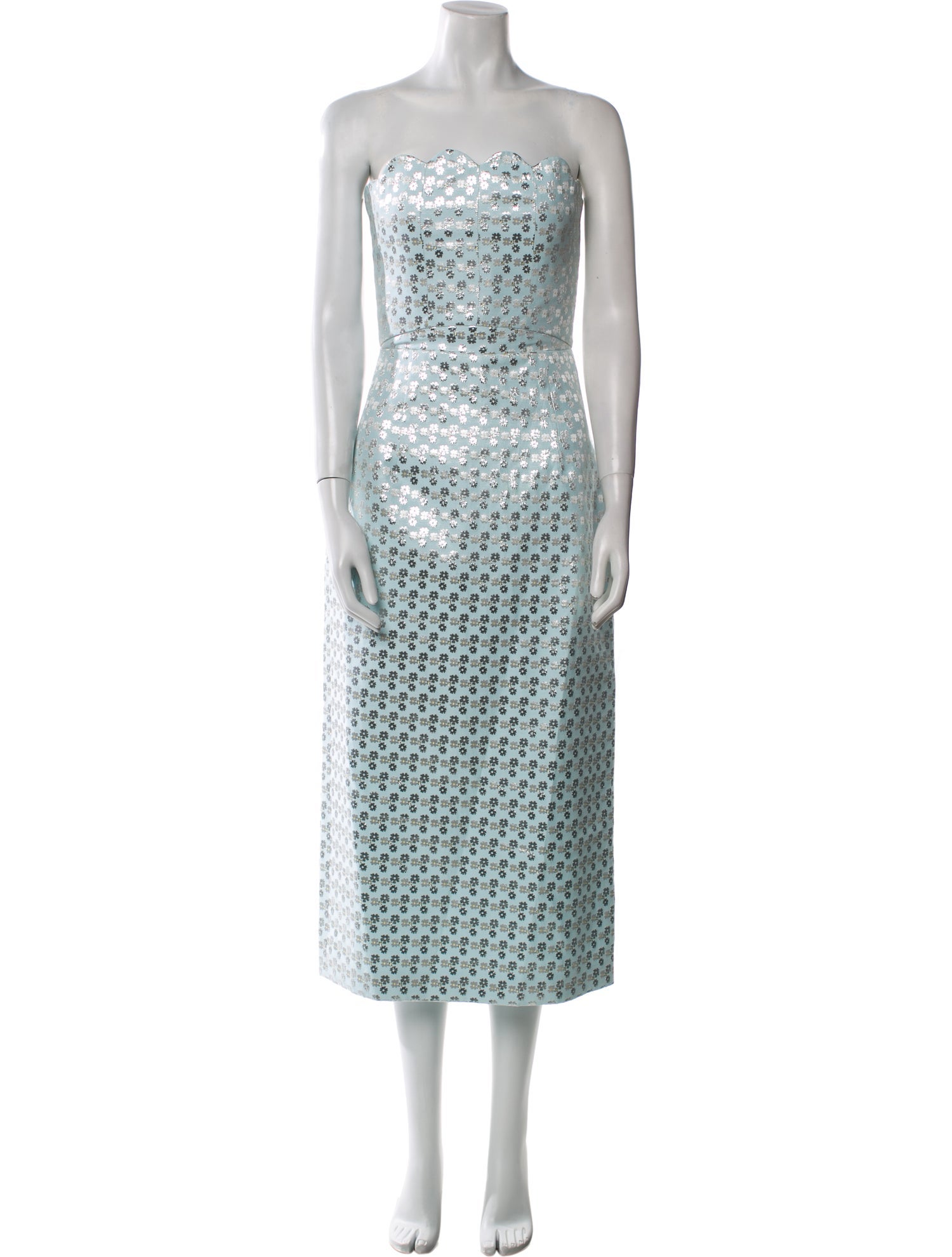 Markarian Strapless Midi Length Dress