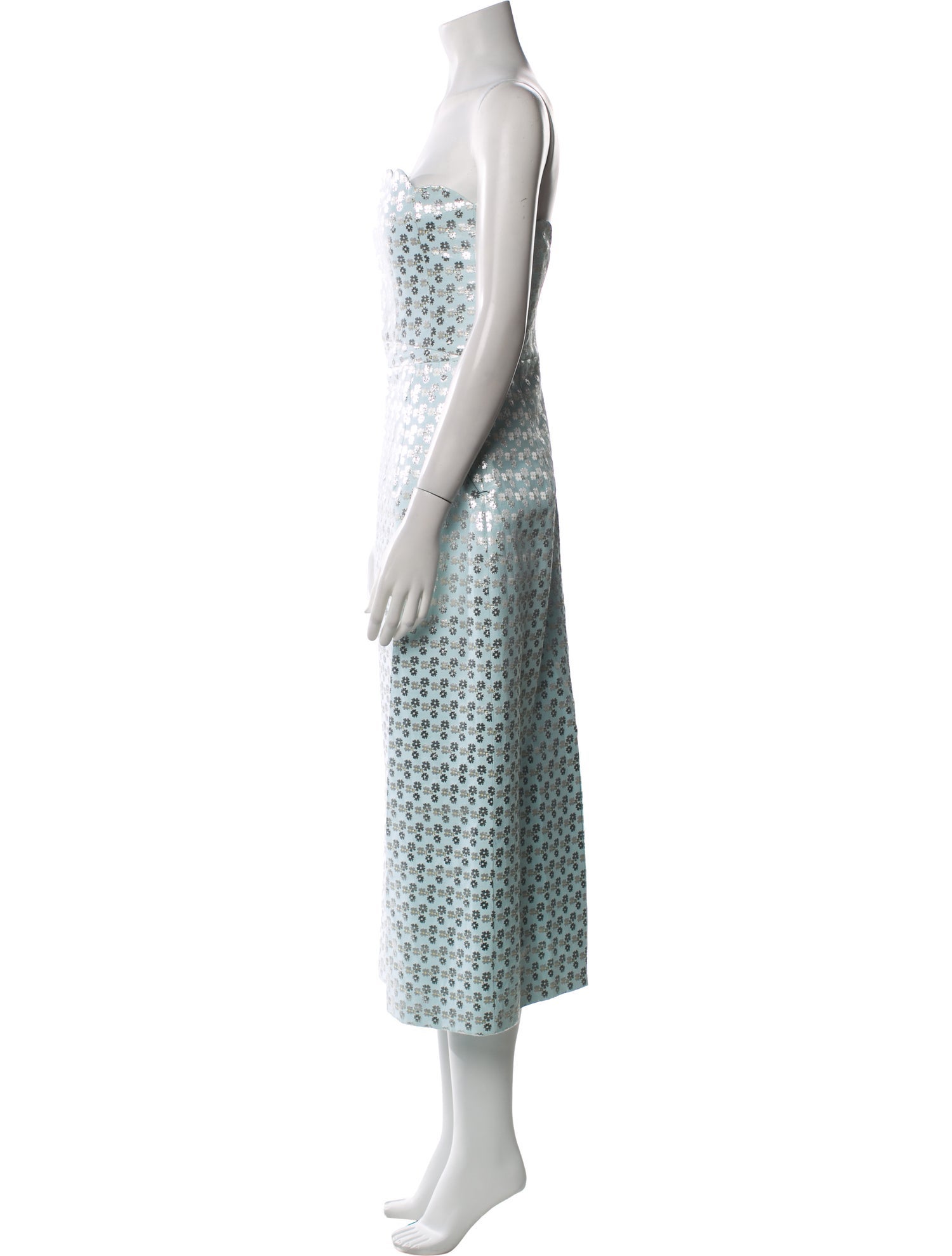 Markarian Strapless Midi Length Dress