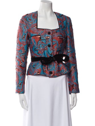 Markarian Printed Evening Jacket