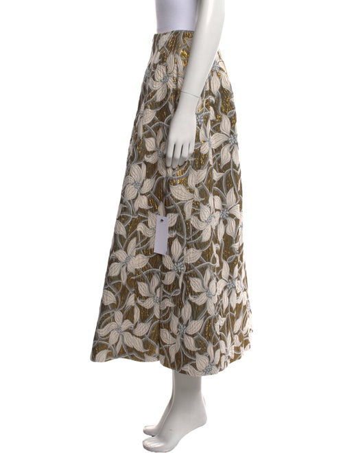 Markarian Floral Print Midi Length Skirt