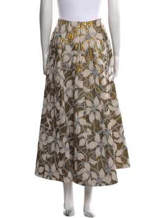 Markarian Floral Print Midi Length Skirt