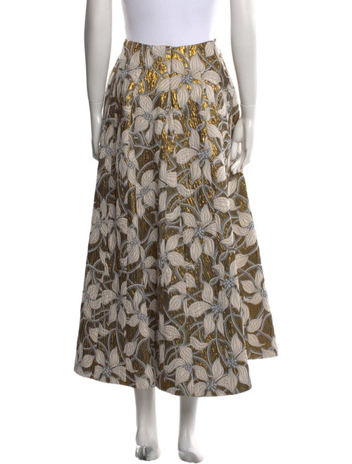 Markarian Floral Print Midi Length Skirt