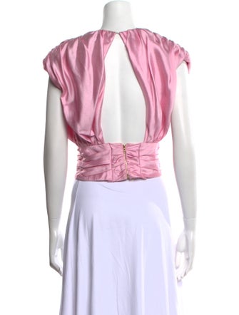 Markarian Crew Neck Short Sleeve Crop Top