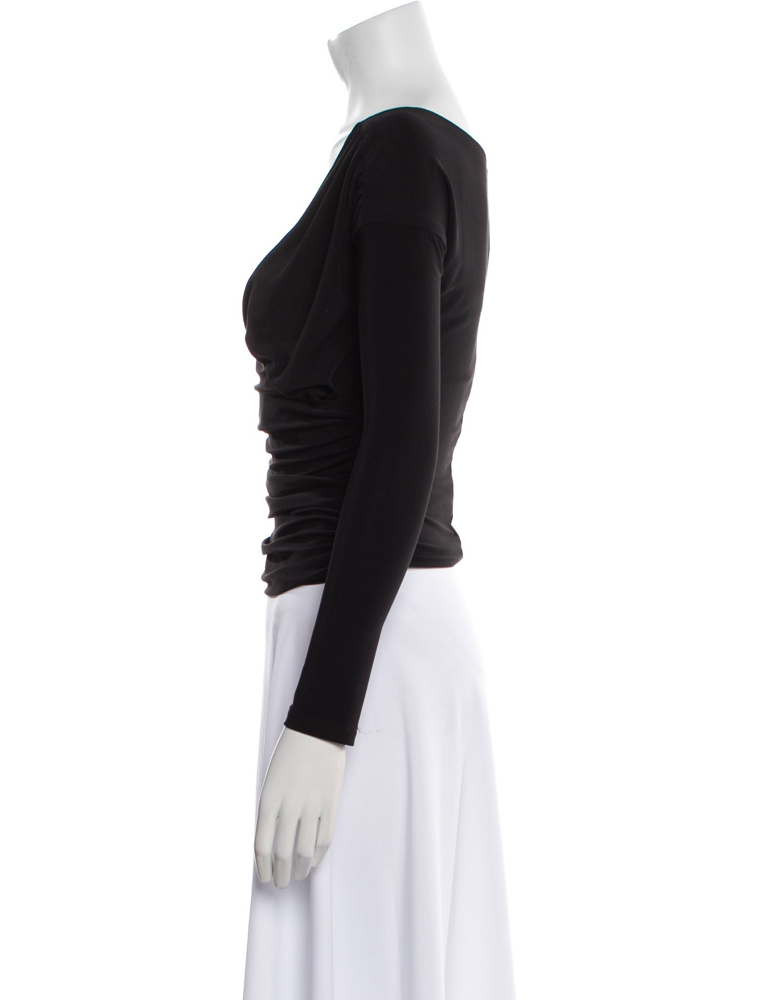 Markarian V-Neck Long Sleeve Crop Top